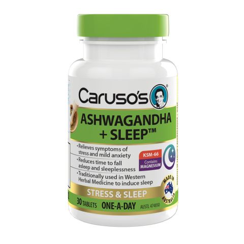 Carusos Natural Health Ashwagandha Sleep 30 Tablets