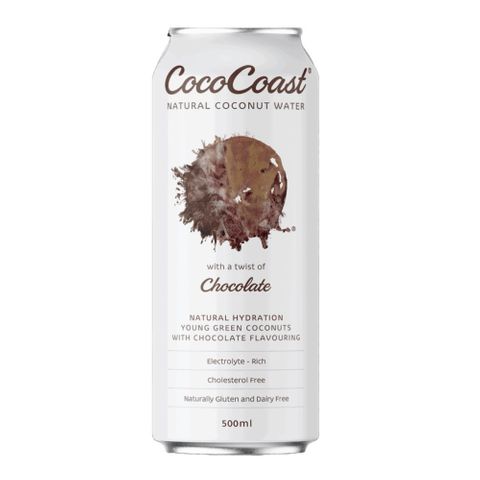 Coco Coast Coconut Water Chocolate 500ml 12 Pack