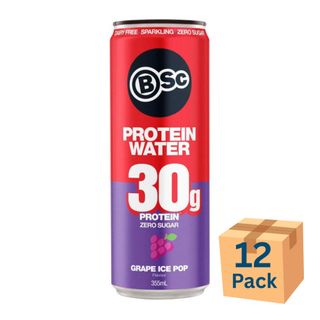 Body Science Protein Water Grape Ice Pop 355ml 12 Pack