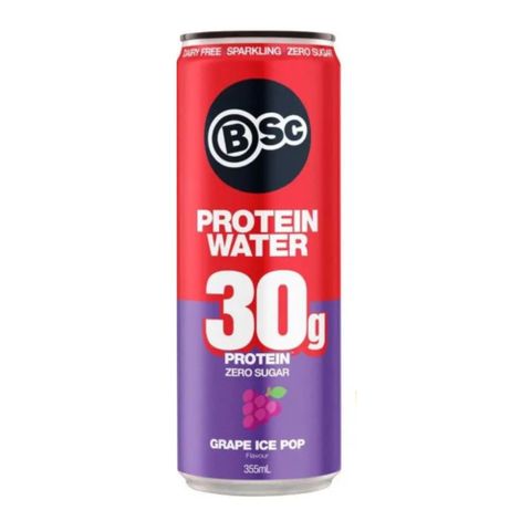 Body Science Protein Water Grape Ice Pop 355ml 12 Pack