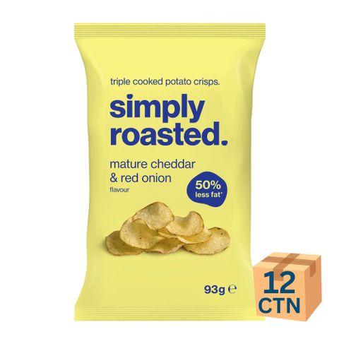 Simply Roasted Cheddar and Red Onion 12x93g