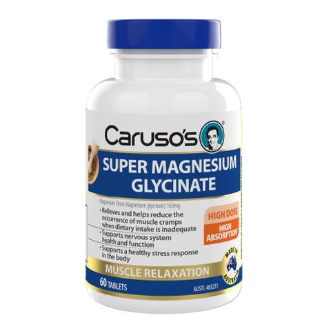 Carusos Natural Health Super Magnesium Glycinate 60T