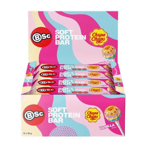 Body Science Protein Bar Chupa Chup Vanilla 55g 12 Pack