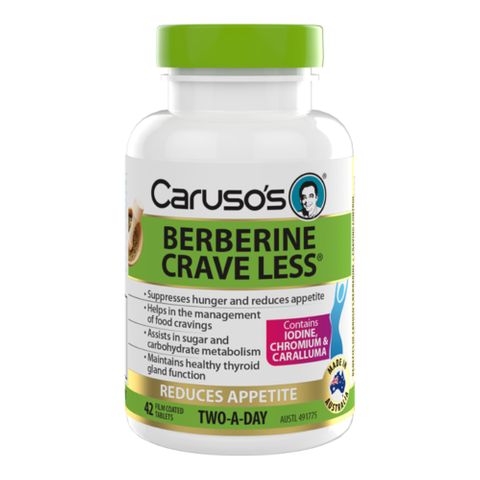 Carusos Natural Health Berberine Crave Less 42T