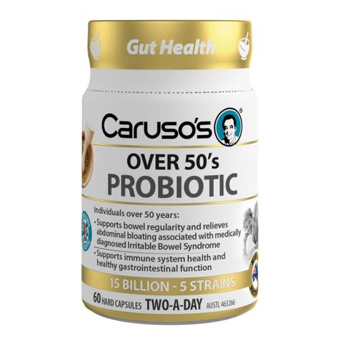 Carusos Natural Health Probiotic Over 50s 60 Capsules