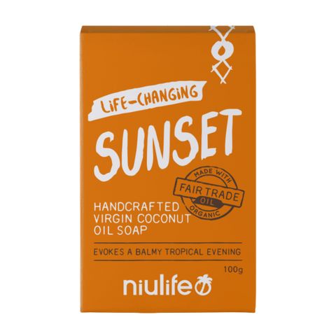 Niulife Coconut Oil Soap Sunset 100g