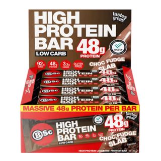 [] Body Science Big Protein Bar Choc Fudge 92g 12 Pack (Refrigerated)