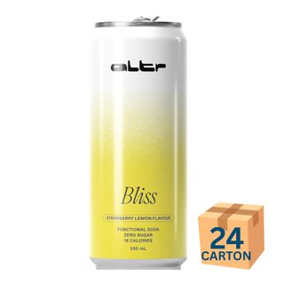 Altr Soda Bliss Strawberry Lemonade 330ml 24 Pack Carton