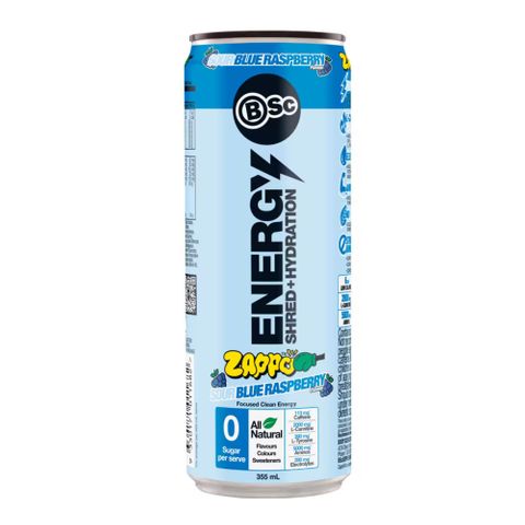 Body Science Zappo Shred RTD Blue Raspberry 355ml 12 Pack Carton
