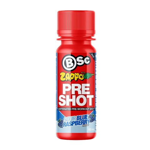 B Sc Zappo Pre Shot Blue Raspberry 60ml - 12 Pack Ctn
