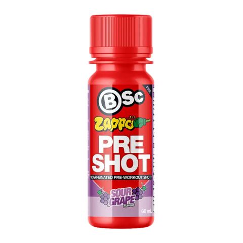 B Sc Zappo Pre Shot Grape 60ml - 12 Pack Ctn