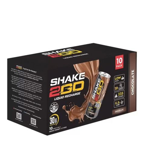 Shake2Go Chocolate 350ml 10 Pack Carton