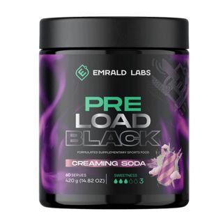 Emrald labs Pre Black Cream Soda 60 Serves