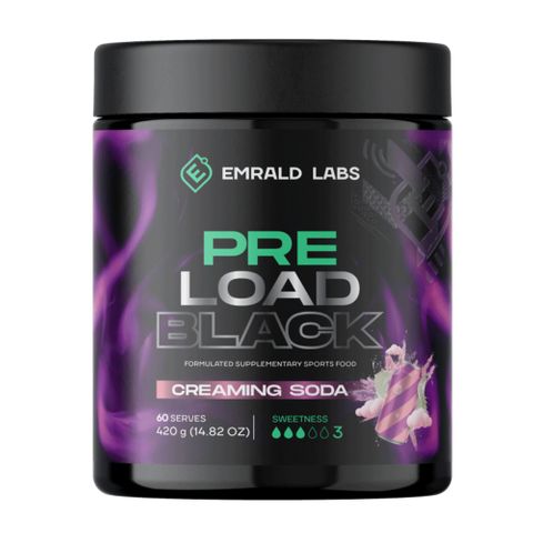 Emrald labs Pre Black Cream Soda 60 Serves
