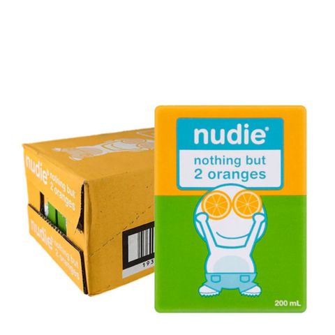 Nudie Nothing But 2 Oranges 200ml 10 Pack Carton