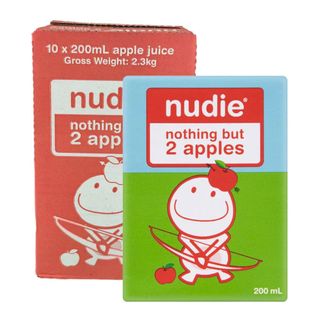 Nudie Nothing But 2 Apples 200ml 10 Pack Carton