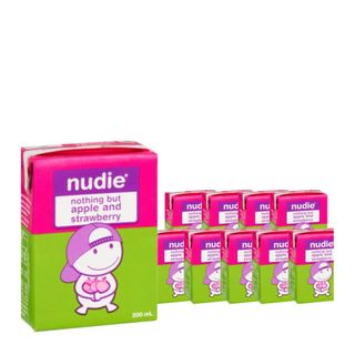 Nudie Nothing But Apple Strawberry 200ml 10 Pack Carton