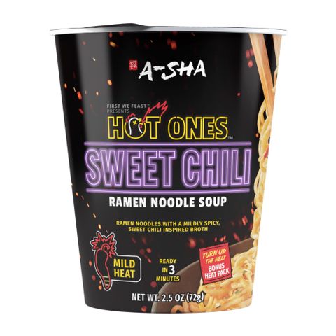 Hot Ones Cup Noodles Sweet Chili 72g 6 Pack Carton