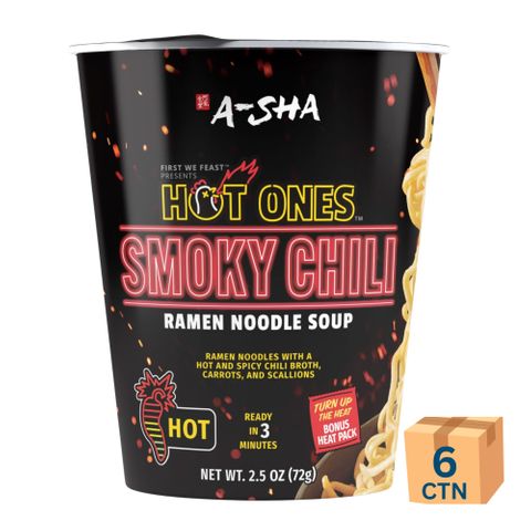 Hot Ones Cup Noodles Smokey Chili 72g 6 Pack Carton