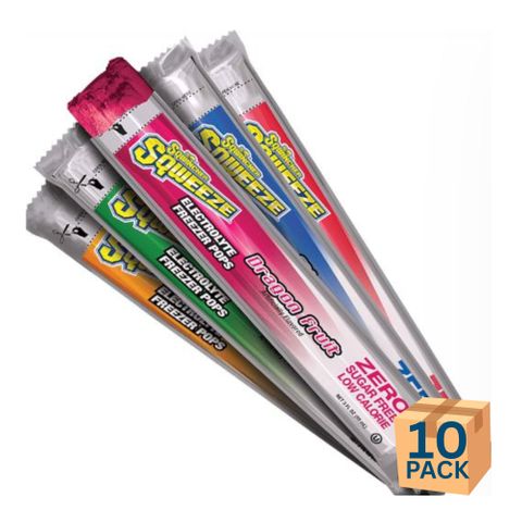 Sqwincher Sqweeze Zero Mixed 10 Pack - 15 Pack Ctn
