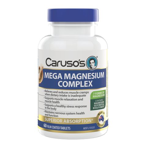 Carusos Natural Health Mega Magnesium Complex 60 Capsules