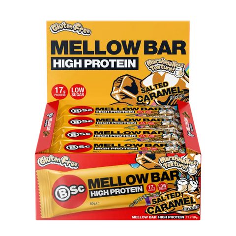Body Science Protein Mellow Bar Salt Caramel 50g 12 Pack