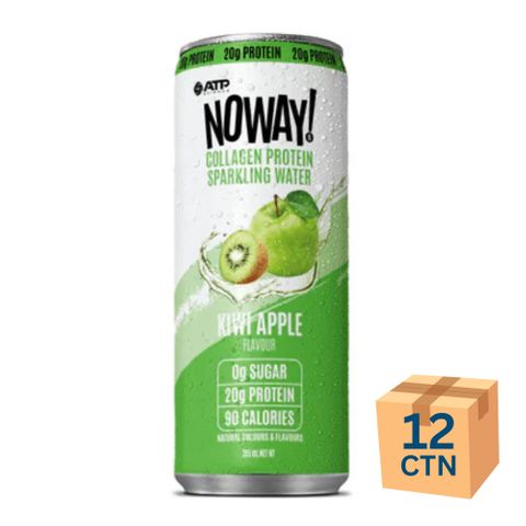 No Way Protein Water Kiwi Apple 355ml - 12 Pack Ctn