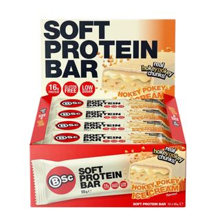 Body Science Soft Protein Bar Honeycomb Pokey Ice Cream 55g 12 Pack