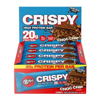 Body Science Crispy Protein Bar Chocolate Chip 60g 12 Pack
