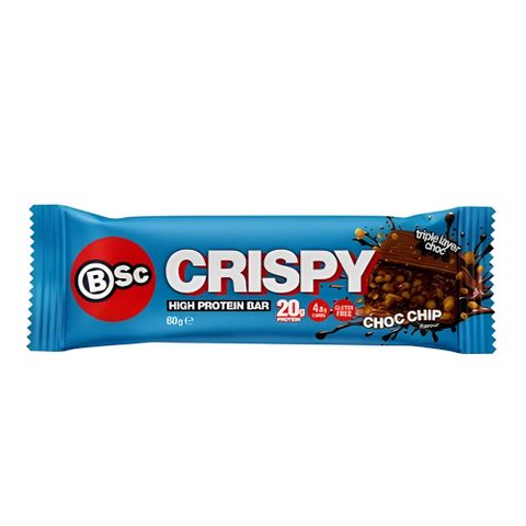 Body Science Crispy Protein Bar Chocolate Chip 60g 12 Pack