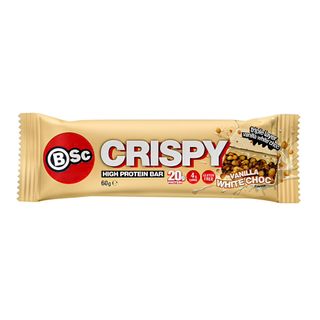 Body Science Crispy Protein Bar Vanilla White Chocolate 60g 12 Pack
