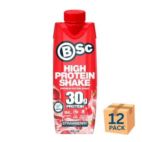 Body Science High Protein Shake Strawberry 300ml 12 Pack