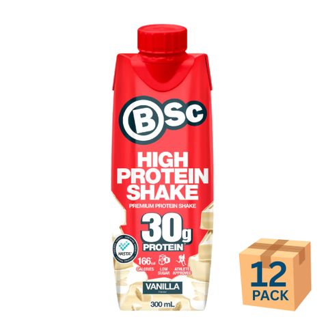 Body Science High Protein Shake Vanilla 300ml 12 Pack