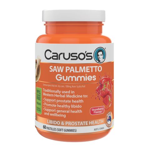 Carusos Natural Health Saw Palmetto Gummies 60 Pastilles