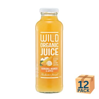 Wild1 Organic Juice Banana Mango Apple 360ml 12 Pack Carton