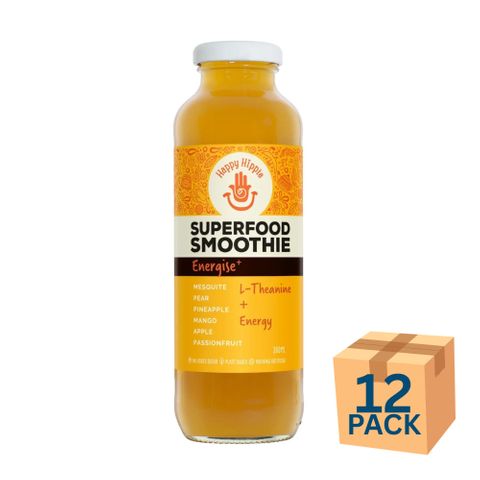 Happy Hippie Juice Smoothie Energise 360ml 12 Pack Carton