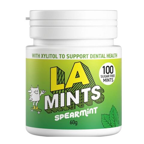 LA Sugar Free Spearmint Mints Bottle 60g 6 Pack Carton
