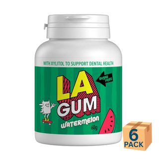 LA Sugar Free Watermelon Chew Gum Bottle 60g 6 Pack Carton