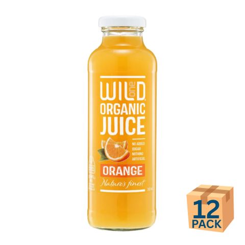 Wild1 Organic Juice Orange 360ml 12 Pack Carton