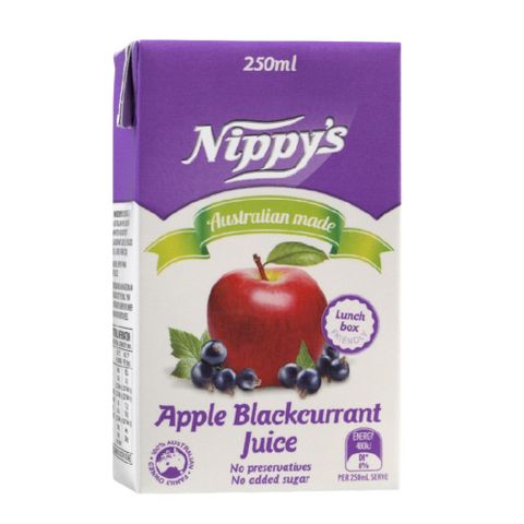 Nippys Juice Box Apple Blackcurrant 250ml 24 Pack Carton