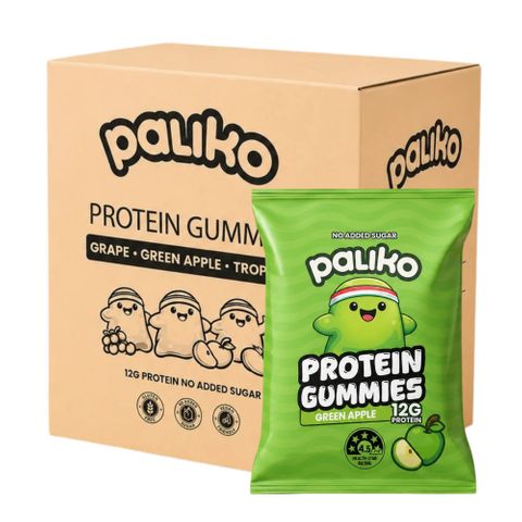 Paliko Protein Gummies Green Apple 52g 10 Pack Carton