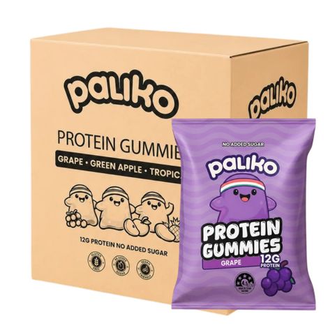 Paliko Protein Gummies Grape 52g 10 Pack Carton