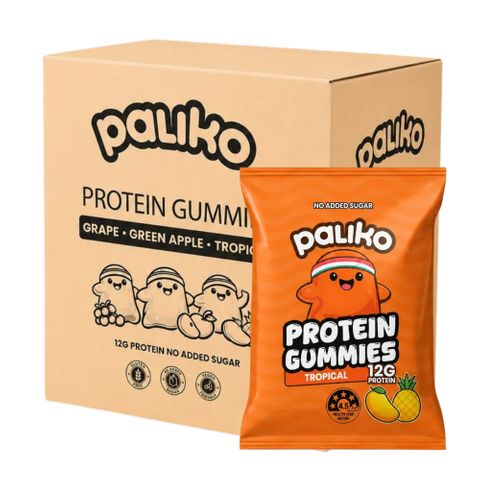 Paliko Protein Gummies Tropical 52g 10 Pack Carton