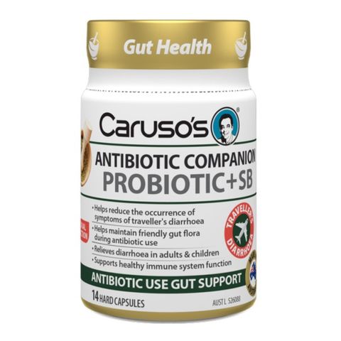Carusos Natural Health Probiotic Saccharomyces Boulardii 14 Capsules