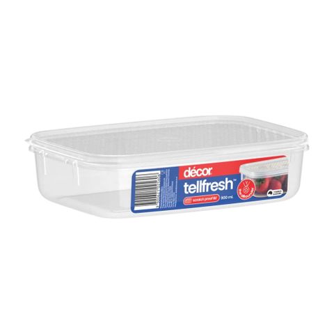 Decor Tellfresh Oblong 900ml 6 Pack Carton