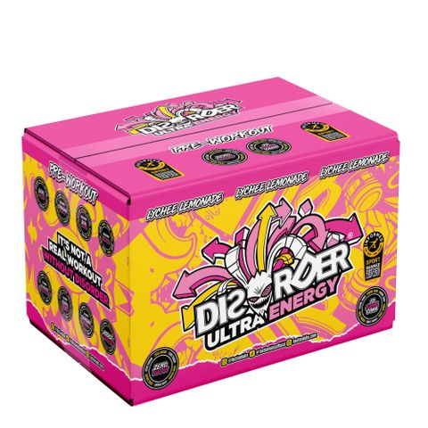 Faction Labs Disorder Ultra Energy Lychee Lemon 500ml 12 Pack Carton