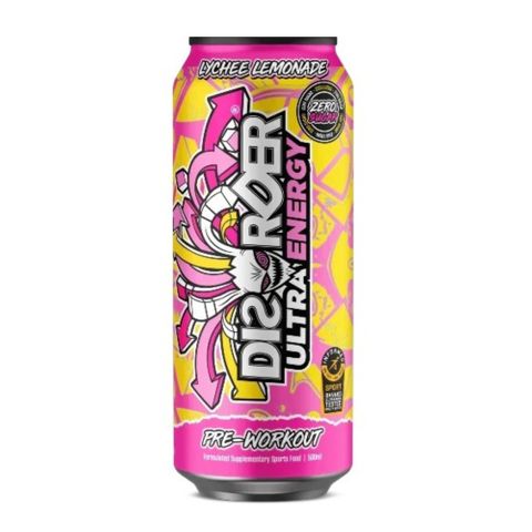 Faction Labs Disorder Ultra Energy Lychee Lemon 500ml 12 Pack Carton