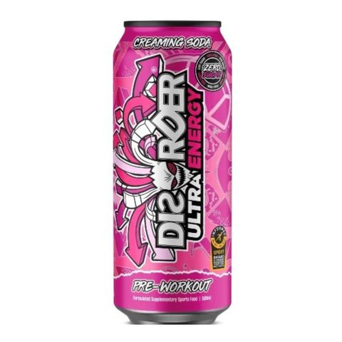 Faction Labs Disorder Ultra Energy Cream Soda 500ml 12 Pack Carton
