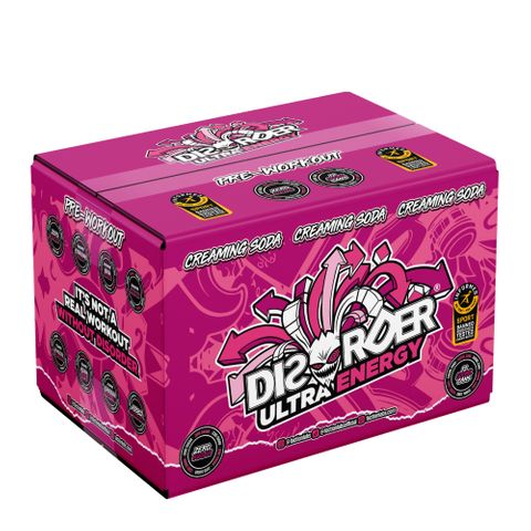 Faction Labs Disorder Ultra Energy Cream Soda 500ml 12 Pack Carton
