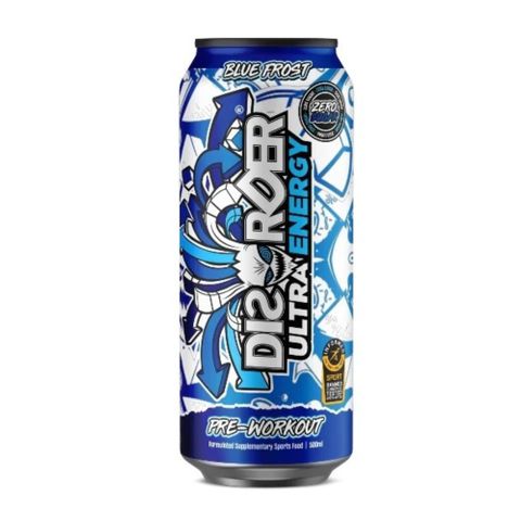 Faction Labs Disorder Ultra Energy Blue Frost 500ml 12 Pack Carton